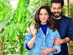 Yami and Aditya posing for HT City at their Mumbai house. Yami and Aditya posing for HT City at their Mumbai house.