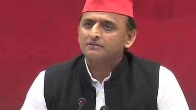 .If anyone was taking on the BJP, it was the SP and they (BJP) were jittery, said Akhilesh. (HT FILE) .If anyone was taking on the BJP, it was the SP and they (BJP) were jittery, said Akhilesh. (HT FILE)