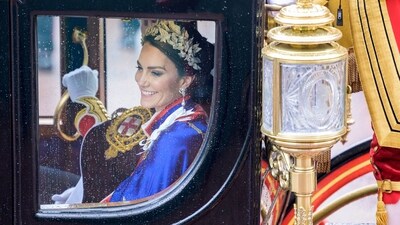 FILE PHOTO: Princess of Wales Kate Middleton, is seen at The Mall opposite to Marlborough road, following Britain's King Charles' coronation ceremony, in London, Britain May 6, 2023. Anthony Upton/Pool via REUTERS/File Photo (via REUTERS)