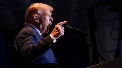 Trump win s the Michigan Primary 2024.(AP Photo/Andrew Harnik, File) (AP) Trump win s the Michigan Primary 2024.(AP Photo/Andrew Harnik, File) (AP)