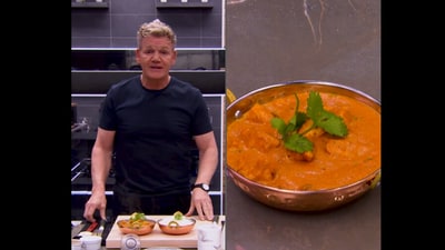 Gordon Ramsay called this style of butter chicken “curry in hurry” in his Instagram video. (Instagram/@gordongram)