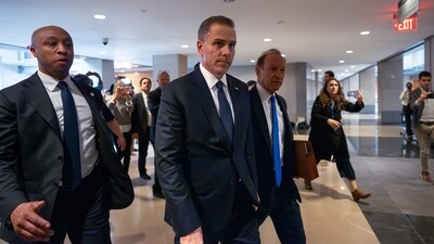 Hunter Biden, son of President Joe Biden, arrives with attorney Abbe Lowell, right, at the O'Neill House Office Building for a closed-door deposition in a Republican-led investigation into the Biden family, (AP) Hunter Biden, son of President Joe Biden, arrives with attorney Abbe Lowell, right, at the O'Neill House Office Building for a closed-door deposition in a Republican-led investigation into the Biden family, (AP)
