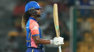 Hayley Matthews scored 55 off 47 balls as Mumbai Indians posted 161-6 (PTI) Hayley Matthews scored 55 off 47 balls as Mumbai Indians posted 161-6 (PTI)