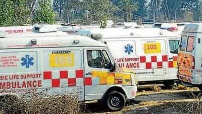 The 108 ambulance employees’ union have called off their strike in Punjab. (HT File)