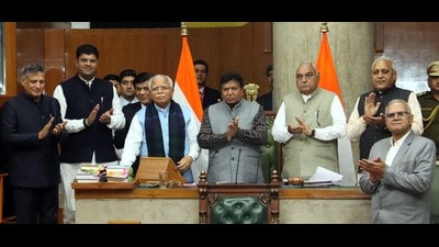 The assembly on Wednesday passed a bill to provide for a new legal structure for coordinated and integrated urban governance through establishment of Hisar metropolitan development authority. (HT photo)