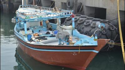 The mothership in this case was a small, unmarked fishing boat, no longer than 15 feet, said officials. (HT PHOTO) The mothership in this case was a small, unmarked fishing boat, no longer than 15 feet, said officials. (HT PHOTO)