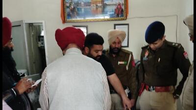 The theft came to light after the owner, Manmeet Singh of Deep Avenue, opened his shop after a week only to find the back room broken and the weapons missing. (HT Photo)