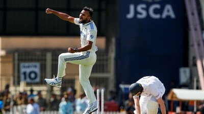 Akash Deep replaced Jasprit Bumrah in India's Playing XI at Ranchi and immediately made an impact with a three-wicket burst by dismissing Zak Crawley, Ben Duckett and Ollie Pope (ANI) Akash Deep replaced Jasprit Bumrah in India's Playing XI at Ranchi and immediately made an impact with a three-wicket burst by dismissing Zak Crawley, Ben Duckett and Ollie Pope (ANI)