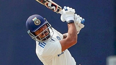 Dhruv Jurel had a splendid start to his Test career. After receiving his India cap from Dinesh Karthik, Jurel smashed a career-best 90 in the first innings to bail India out of trouble and followed it with an unbeaten 39 in the second to see his side through (ANI) Dhruv Jurel had a splendid start to his Test career. After receiving his India cap from Dinesh Karthik, Jurel smashed a career-best 90 in the first innings to bail India out of trouble and followed it with an unbeaten 39 in the second to see his side through (ANI)