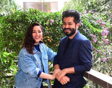 Yami and Aditya all smiles posing for HT City exclusively. Yami and Aditya all smiles posing for HT City exclusively.
