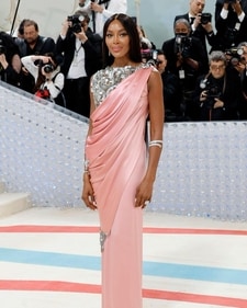 Naomi Campbell in a Chanel saree gown (Instagram) Naomi Campbell in a Chanel saree gown (Instagram)