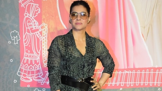 Kajol wore a green outfit with a black belt, heels and sunglasses. She praised the film and wrote on Instagram, "Best of luck @raodyness and #aamirkhan on this super cool looking film!"