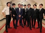 Scooter Braun and BTS at the White House in 2022. Scooter Braun and BTS at the White House in 2022.