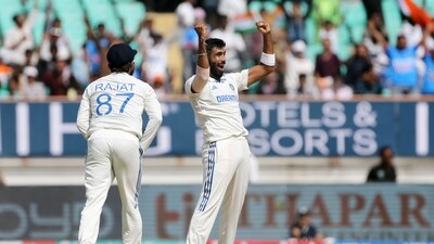 India's Jasprit Bumrah and teammates celebrate (ANI) India's Jasprit Bumrah and teammates celebrate (ANI)