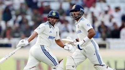 India's Dhruv Jurel and Kuldeep Yadav run between the wickets (ANI ) India's Dhruv Jurel and Kuldeep Yadav run between the wickets (ANI )