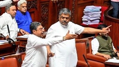 Karnataka MLC BK Hariprasad during the state Legislative Council Session, at Vidhana Soudha in Bengaluru. (ANI) Karnataka MLC BK Hariprasad during the state Legislative Council Session, at Vidhana Soudha in Bengaluru. (ANI)