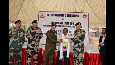 BSF IG DK Boora at an event in Jammu on Thursday. (HT photo) BSF IG DK Boora at an event in Jammu on Thursday. (HT photo)