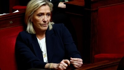 Marine Le Pen, member of parliament and president of the French far-right National Rally (Rassemblement National - RN) party parliamentary group, attends the questions to the government session at the National Assembly in Paris, France, February 13, 2024. REUTERS/Gonzalo Fuentes (REUTERS)