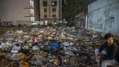 Mumbai, India - Feb. 29, 2024: Garbage dump at the open plot at Pereira wadi, Bandra in Mumbai, India, on Thursday, February 29, 2024. (Photo by Satish Bate/ Hindustan Times) (Hindustan Times) Mumbai, India - Feb. 29, 2024: Garbage dump at the open plot at Pereira wadi, Bandra in Mumbai, India, on Thursday, February 29, 2024. (Photo by Satish Bate/ Hindustan Times) (Hindustan Times)