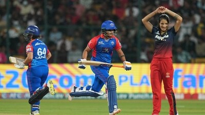 Delhi Capitals' Alice Capsey and Shafali Verma run between the wickets (PTI) Delhi Capitals' Alice Capsey and Shafali Verma run between the wickets (PTI)