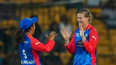 RCB's chase fizzled out after that and it became a procession of wickets towards the end, with Jonassen taking three in the last over alone. (PTI) RCB's chase fizzled out after that and it became a procession of wickets towards the end, with Jonassen taking three in the last over alone. (PTI)