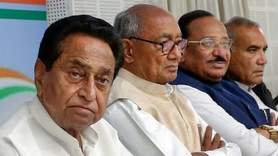 Bhopal: Congress Madhya Pradesh President Kamal Nath with senior leader Digvijaya Singh and other leaders. (PTI / File) Bhopal: Congress Madhya Pradesh President Kamal Nath with senior leader Digvijaya Singh and other leaders. (PTI / File)