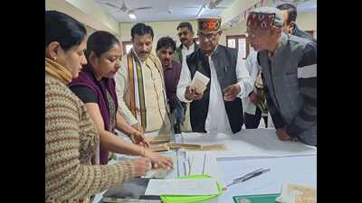 RSS sah sarkaryavah Dr Krishna Gopal at SSU. (HT Photo)