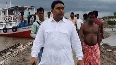 TMC leader Shahjahan Sheikh was on the run following the attack on ED officials in Sandeshkhali last month. (File photo) TMC leader Shahjahan Sheikh was on the run following the attack on ED officials in Sandeshkhali last month. (File photo)