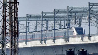 The NCRTC sources said trials are presently underway on the 25km RRTS stretch from Duhai in Ghaziabad to Meerut (south). (Sakib Ali/HT Photo) The NCRTC sources said trials are presently underway on the 25km RRTS stretch from Duhai in Ghaziabad to Meerut (south). (Sakib Ali/HT Photo)