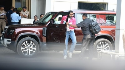 Abhishek Bachchan heads to Jamnagar via a private flight. Anant and Radhika got engaged in a traditional ceremony in January 2023 at the family's residence Antilia in Mumbai. Abhishek Bachchan heads to Jamnagar via a private flight. Anant and Radhika got engaged in a traditional ceremony in January 2023 at the family's residence Antilia in Mumbai. 