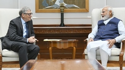 A file photo of Microsoft co-founder Bill Gates with Prime Minister Narendra Modi (GatesNotes) A file photo of Microsoft co-founder Bill Gates with Prime Minister Narendra Modi (GatesNotes)