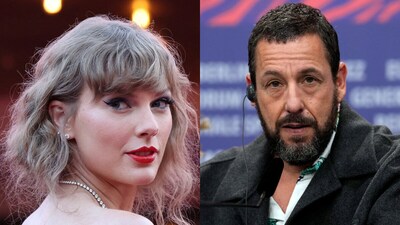 “Taylor Swift, because what she means to my kids, I get a little jumpy”: Adam Sandler opens up about getting nervous around Swift. (AP/Reuters) “Taylor Swift, because what she means to my kids, I get a little jumpy”: Adam Sandler opens up about getting nervous around Swift. (AP/Reuters)