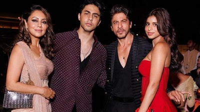 The Ambanis are throwing a grand party in Jamnagar to celebrate the upcoming wedding of Anant Amabani and Radhika Merchant. A bunch of Bollywood stars are also expected to take part in the festivities. Shah Rukh Khan with wife Gauri and kids Suhana, Aryan and AbRam have already left for the venue in a private flight from Mumbai. The Ambanis are throwing a grand party in Jamnagar to celebrate the upcoming wedding of Anant Amabani and Radhika Merchant. A bunch of Bollywood stars are also expected to take part in the festivities. Shah Rukh Khan with wife Gauri and kids Suhana, Aryan and AbRam have already left for the venue in a private flight from Mumbai.