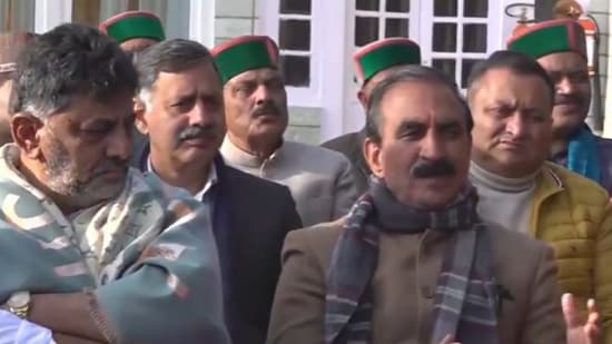 Himachal Pradesh Chief Minister Sukhvinder Singh Sukhu, along with other Congress observers, spoke with the media on Thursday.