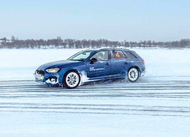 It may look cool in the movies but the Audi cars took some pretty hard knocks without flinching on ice. It may look cool in the movies but the Audi cars took some pretty hard knocks without flinching on ice.