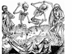 'The Dance of Death' from the 'Nuremberg Chronicle,' published in 1493