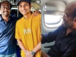 Jiiva shared fan-boy pics with Rajinikanth after he was spotted flying economy. Jiiva shared fan-boy pics with Rajinikanth after he was spotted flying economy.