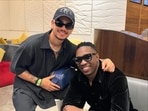 Bravo shared pics with Kishan and Nicholas Pooran Bravo shared pics with Kishan and Nicholas Pooran