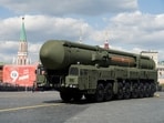 FILE PHOTO: A Russian Yars intercontinental ballistic missile system drives during a military parade on Victory Day, which marks the 78th anniversary of the victory over Nazi Germany in World War Two, in Red Square in central Moscow, Russia May 9, 2023. 