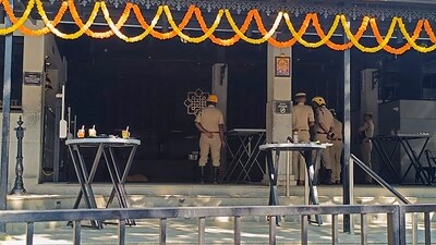 Bengaluru: Firemen and other officials at the Rameshwaram Cafe after explosion, in Bengaluru, Friday, March 1, 2024. (PTI) Bengaluru: Firemen and other officials at the Rameshwaram Cafe after explosion, in Bengaluru, Friday, March 1, 2024. (PTI)
