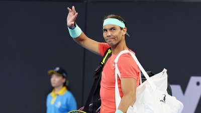 Rafael Nadal waves to the crowd after a match. (AP) Rafael Nadal waves to the crowd after a match. (AP)