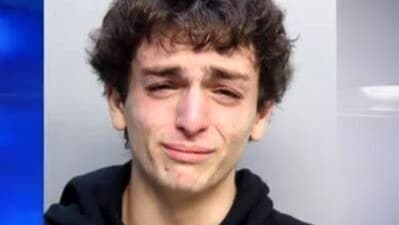 Avraham Gil, the 19-year-old son of an Israeli official who was arrested for running over a police officer on his motorcycle, was attacked in a Florida jail. (X@Abuyousef)