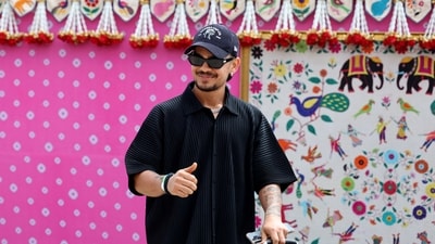 Wicketkeeper-batter Ishan Kishan has made an appearance in Jamnagar as well.&nbsp; (REUTERS)