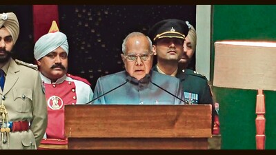 Punjab governor Banwarilal Purohit’s addressed in the Vidhan Sabha. (Sourced) Punjab governor Banwarilal Purohit’s addressed in the Vidhan Sabha. (Sourced)