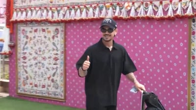 Ishan Kishan arrives in Jamnagar for Anant Ambani and Radhika Merchant's pre-wedding celebrations. Ishan Kishan arrives in Jamnagar for Anant Ambani and Radhika Merchant's pre-wedding celebrations.