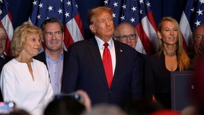 The 77-year-old Trump, the frontrunner for the 2024 Republican presidential nomination, has said it should not be held until after the November election. (REUTERS)
