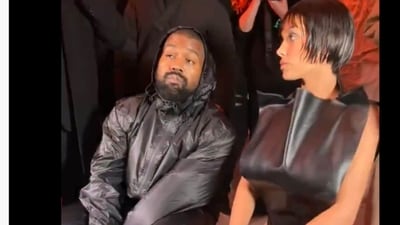 Bianca Censori and Kanye West at Milan Fashion Week (Photo: Via X) Bianca Censori and Kanye West at Milan Fashion Week (Photo: Via X)