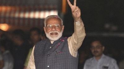 Prime Minister Narendra Modi after the BJP's victory in the 2019 general elections. (AP Photo) Prime Minister Narendra Modi after the BJP's victory in the 2019 general elections. (AP Photo)