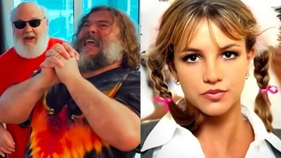Tenacious D - Jack Black and Kyle Gass - temporarily adopted the Tenacious B moniker on covering Britney Spears' hit song. (Instagram ) Tenacious D - Jack Black and Kyle Gass - temporarily adopted the Tenacious B moniker on covering Britney Spears' hit song. (Instagram )