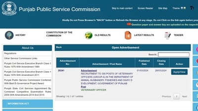 PPSC starts the application process for the Veterinary Officer post PPSC starts the application process for the Veterinary Officer post